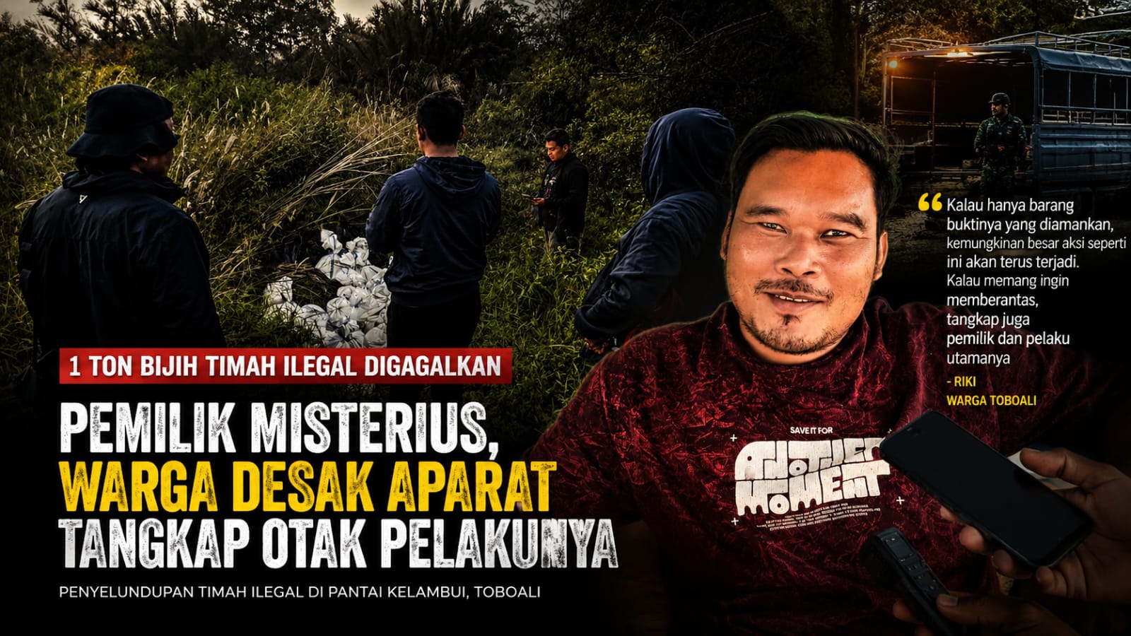 Penangkapan 1 Ton Bijih Timah Ilegal di Bangka Selatan, Sekretaris PWI Desak Polisi Tangkap Otak Pelaku