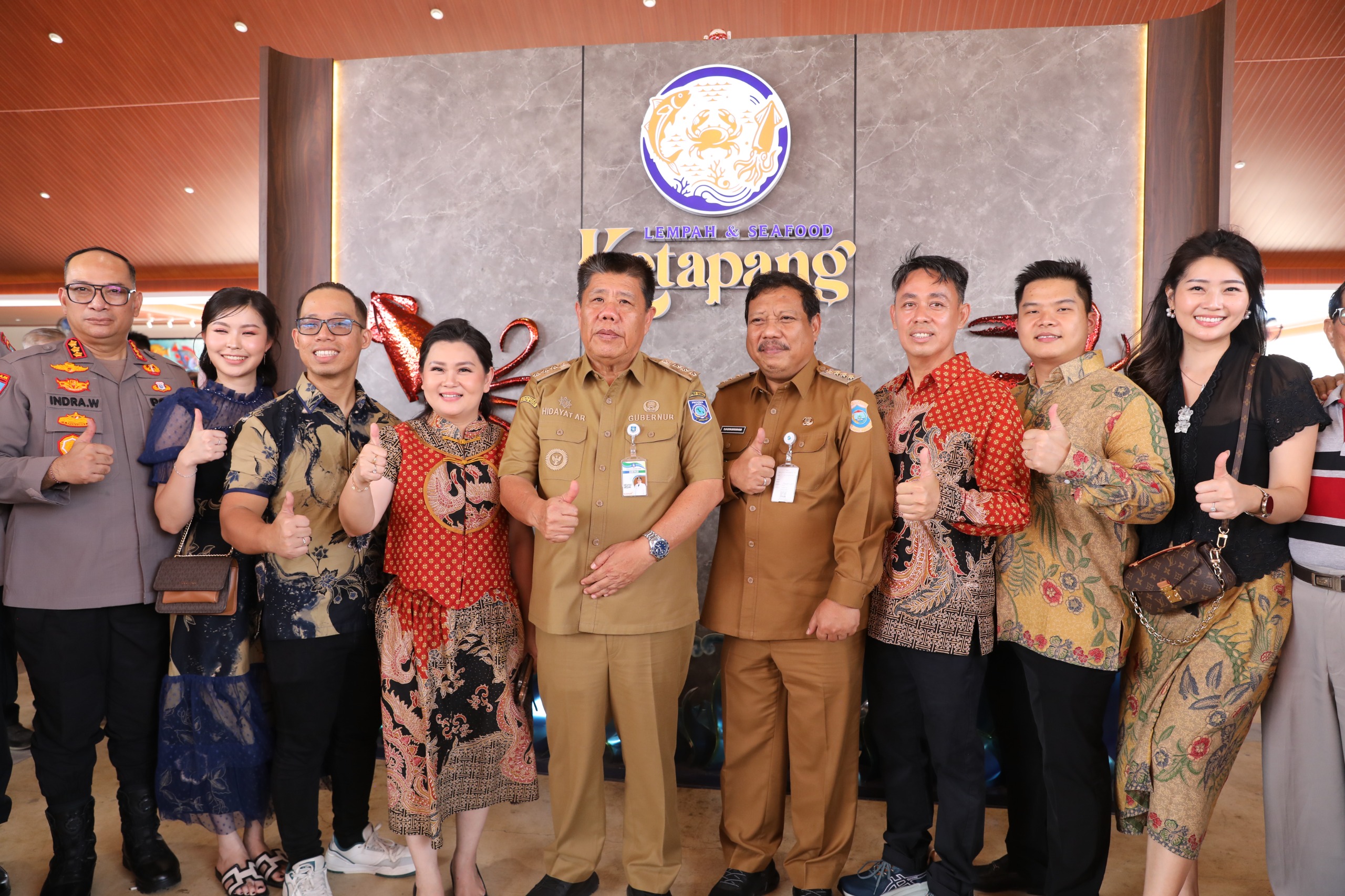 Gubernur Babel Hidayat Arsani Resmikan Restoran Lempah & Seafood Ketapang, Targetkan Serap 100 Tenaga Kerja Lokal