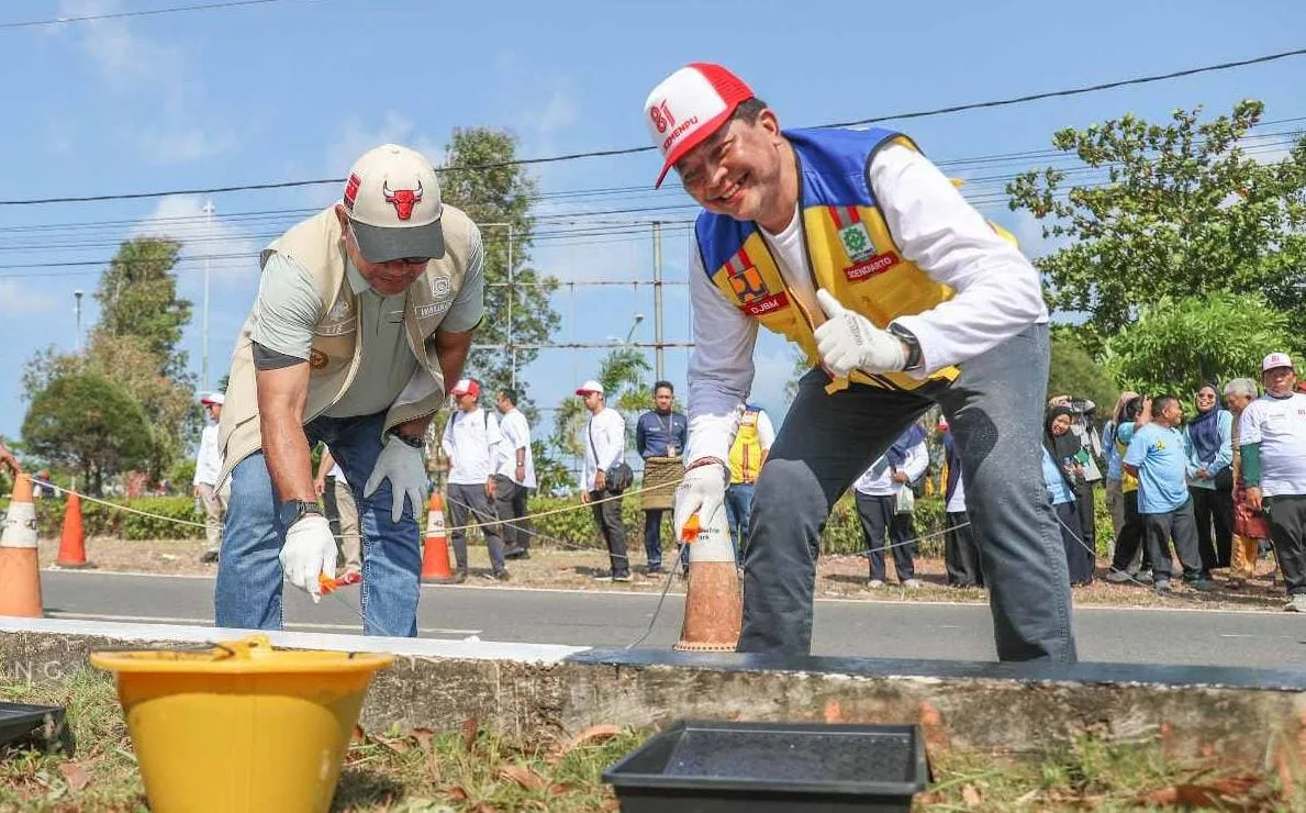 BPJN Kepri Poles Jalan Nasional di Tanjungpinang, Wali Kota Lis Minta Perawatan Berlanjut Demi Dukung Ekonomi