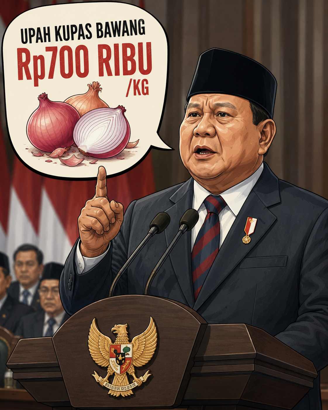 Rp700 Ribu vs Rp700 Per Kilogram di Pidato Presiden: Ketika Alarm Kewajaran Tidak Berbunyi di Podium Kenegaraan