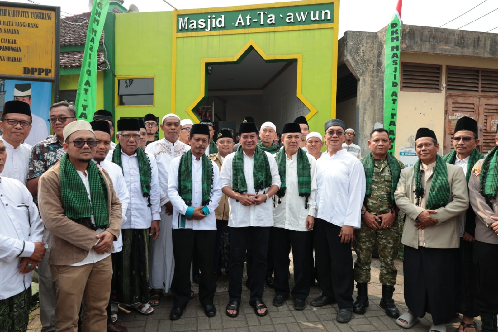 Bupati Tangerang Resmikan Peletakan Batu Pertama Renovasi Masjid At-Ta’awun, Kapasitas Bertambah Jadi 327 Jemaah