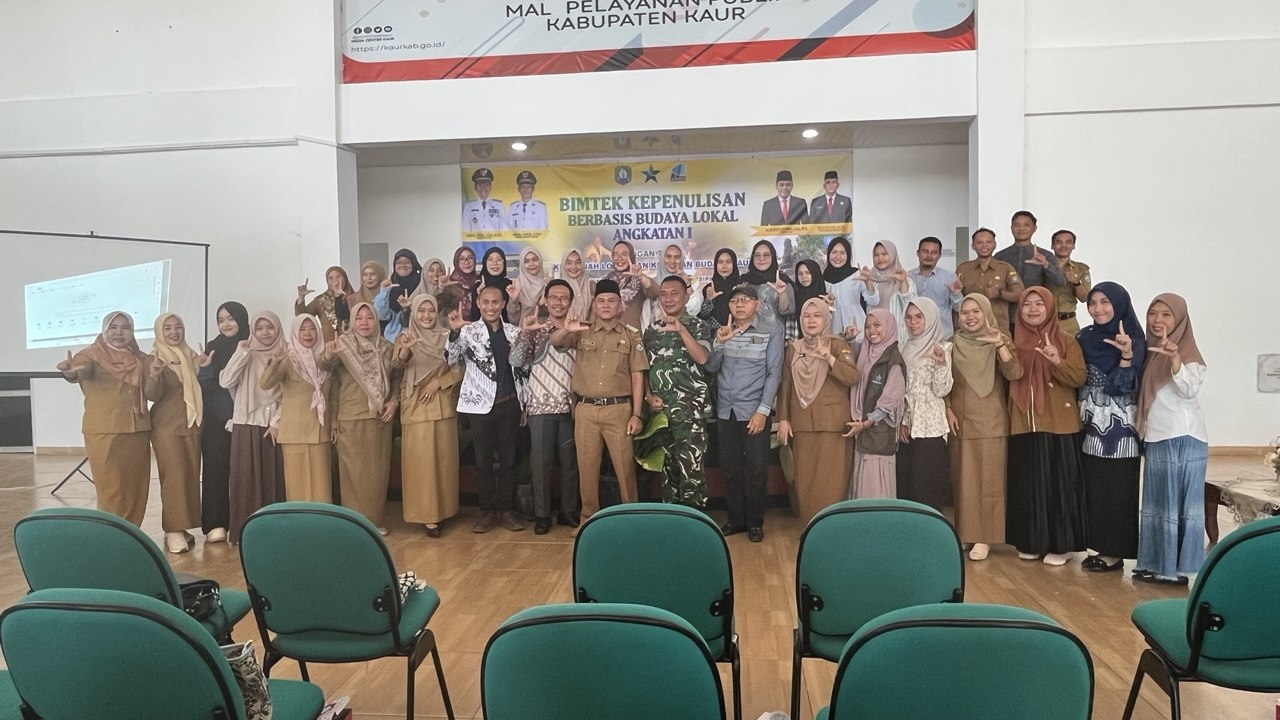Dinas Perpustakaan Kaur Gandeng Perpusnas RI, 50 Penulis Pemula Dilatih Dokumentasikan Budaya Lokal