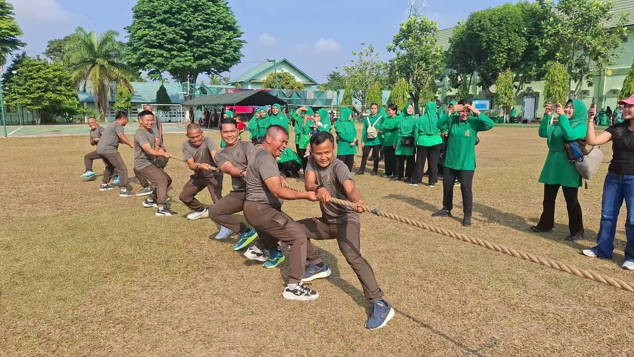 HUT ke-1 Kodam XX/TIB, Korem 042/Gapu Jambi Gelar Tenis Lapangan, Voli, dan Tarik Tambang, Persit Kodim 0415 Juara