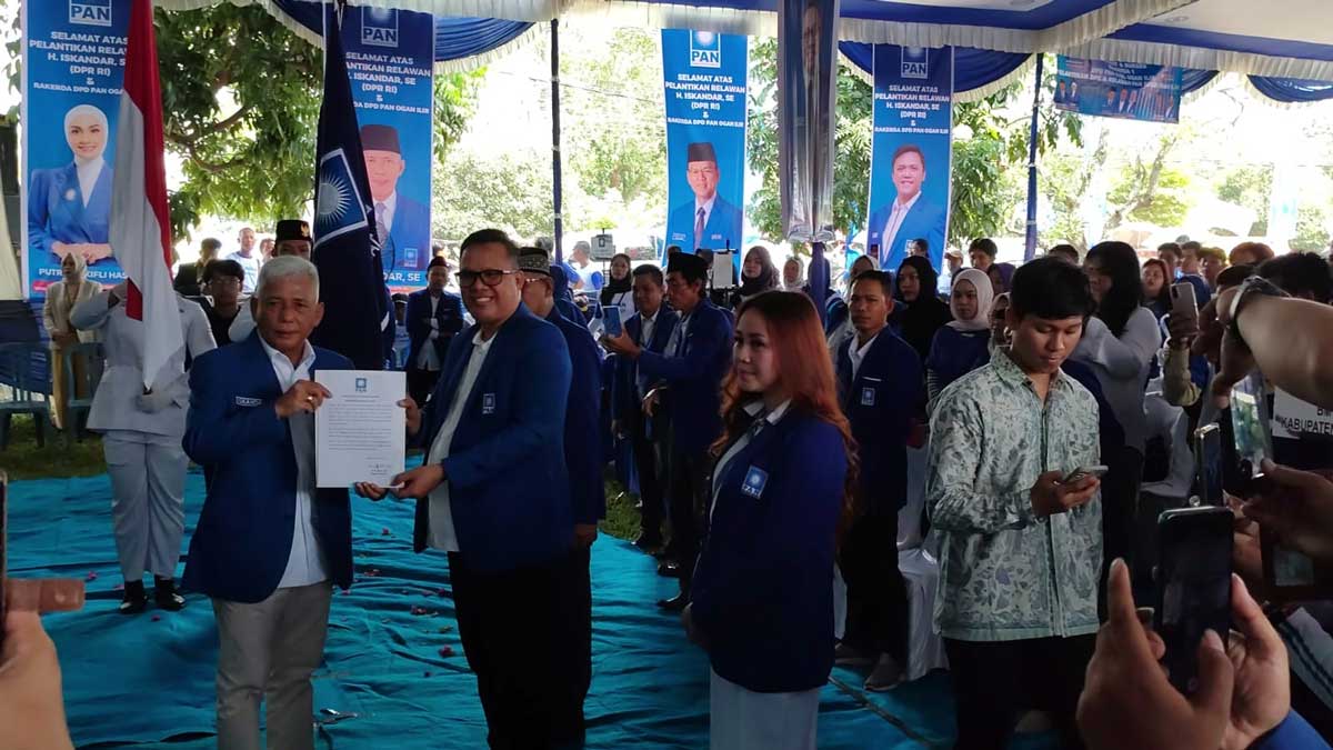 PAN Ogan Ilir Lantik 800 Relawan dan Gelar Rakerda Persiapan Pemilu 2029