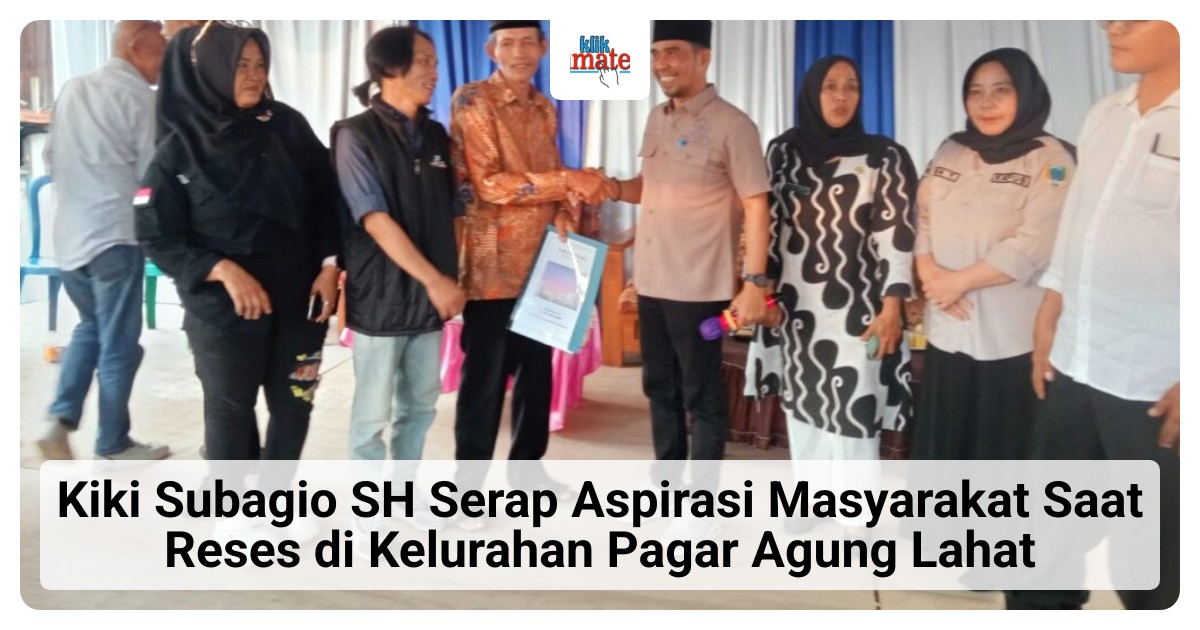 Anggota DPRD Sumsel Kiki Subagio Serap Aspirasi Warga Lahat saat Reses, Sorot Pendidikan dan Kesehatan untuk Entaskan Kemiskinan