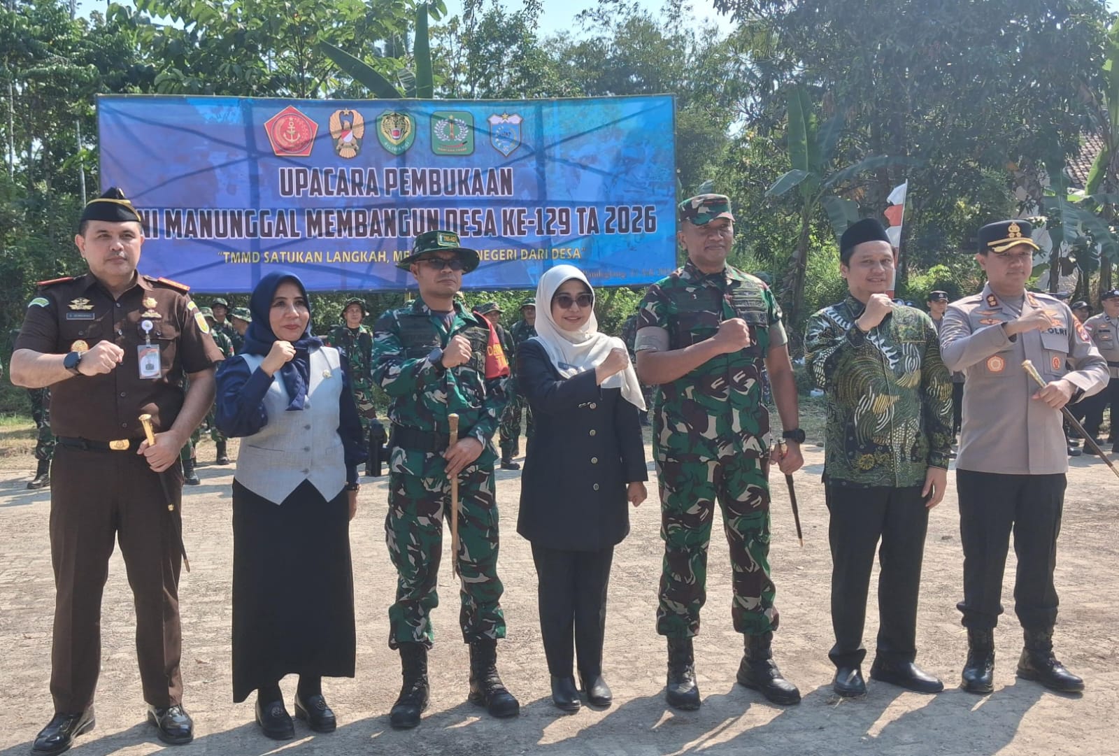 TMMD ke-129 Pandeglang Resmi Dimulai, Target Buka Jalan Baru Akses Exit Tol di Patia