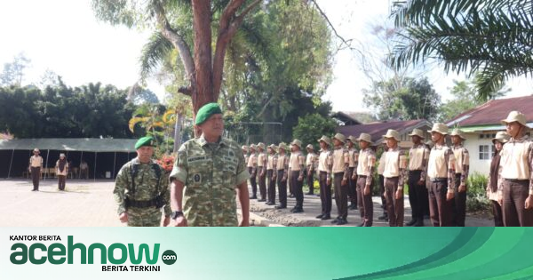 Danramil 09/Ketol Kapten Inf Iwan Mulyawan Buka Persami KKRI di SMA Negeri 4 Takengon, Enam Sekolah Ikut Serta