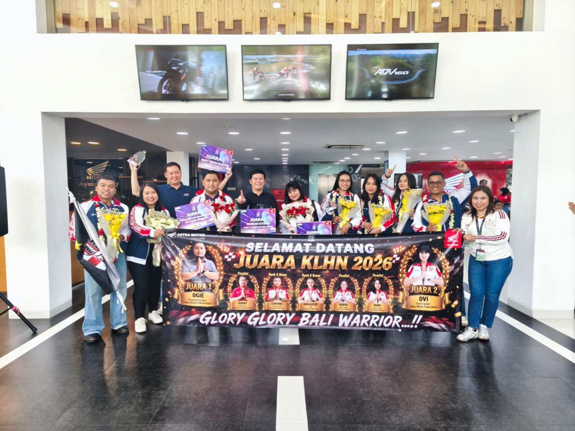 Astra Motor Bali Juara 1 Best Main Dealer KLHN 2026, 2 Wakilnya juga Raih Prestasi di Kategori Individu