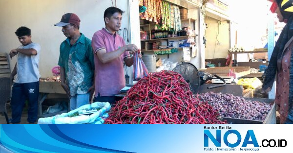 Harga Cabai di Banda Aceh Melonjak 50 Persen, Pembeli di Pasar Al Mahira Kurangi Belanja Akibat Daya Beli Tertekan