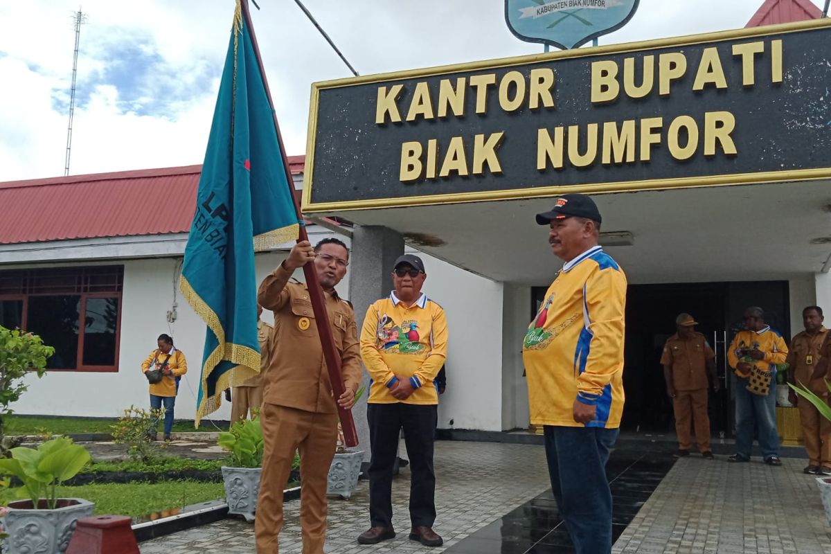 Wabup Biak Numfor Jimmy Kapissa Terima 250 Peserta Pesparawi Nasional XIV, Enam Medali Emas Diraih Kontingen Papua