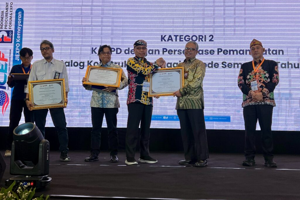 Pemprov Kaltara Raih Penghargaan LKPP, Realisasi E-Katalog Konstruksi Capai 26,41 Persen