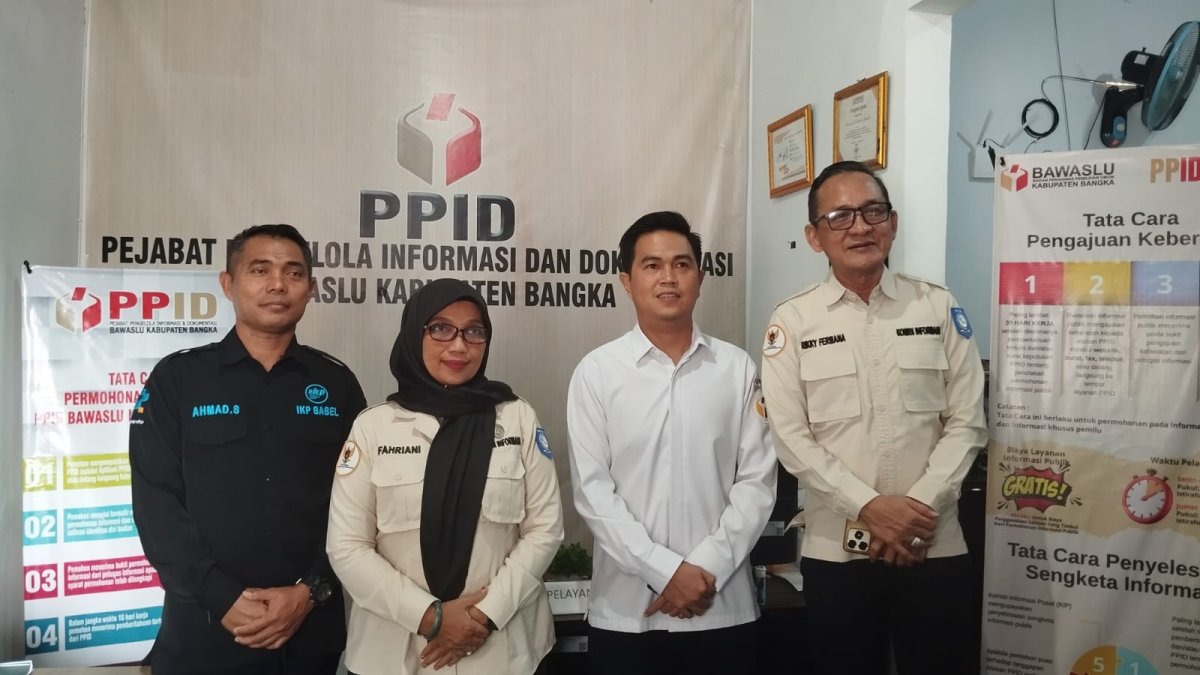 KI Babel Turun ke Bawaslu dan Pemkab Bangka, Verifikasi Langsung Keterbukaan Informasi Publik 2026