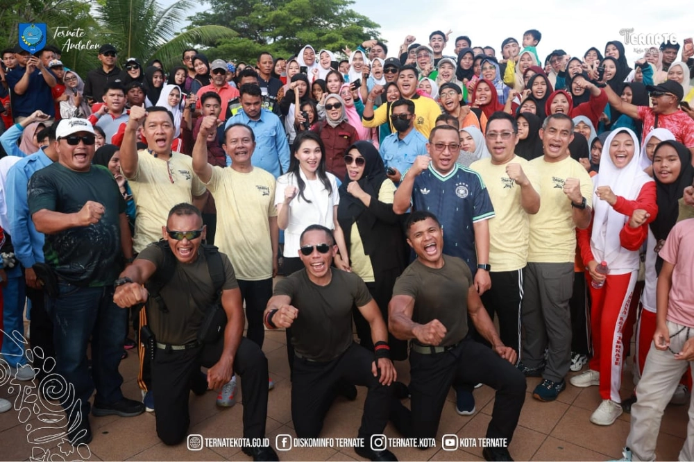 Wali Kota Ternate Ajak Warga Hidup Sehat Lewat Atraksi King of Sparko di Landmark Kota, Gubernur dan Forkopimda Turut Hadir