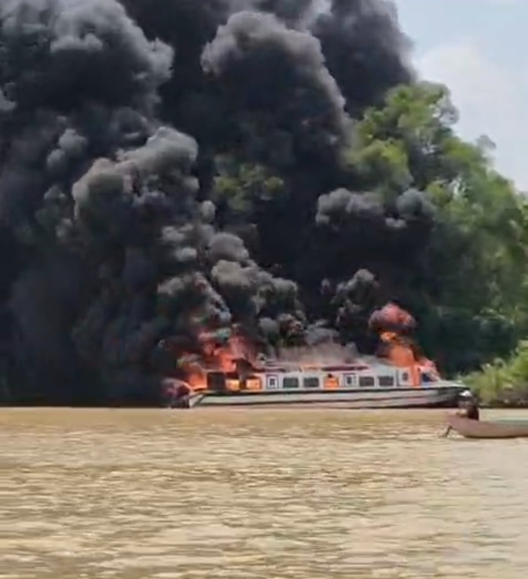 Speedboat Rute Tanjung Selor–Tarakan Terbakar di Perairan Salimbatu, Polisi Masih Cek Kondisi Penumpang