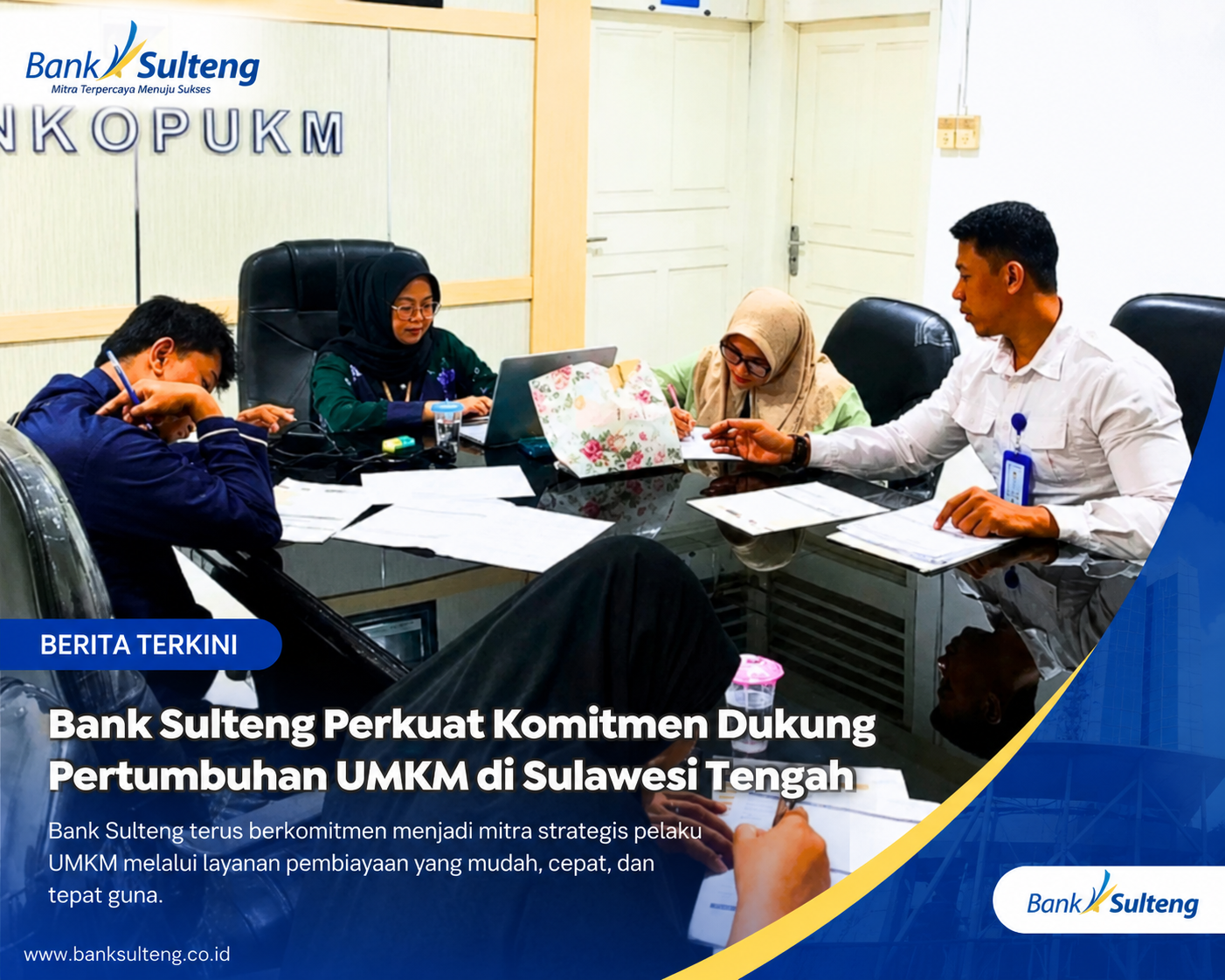 Bank Sulteng dan PLUT-KUMKM Sulteng Buka Akses Pembiayaan Serta QRIS untuk UMKM di Palu