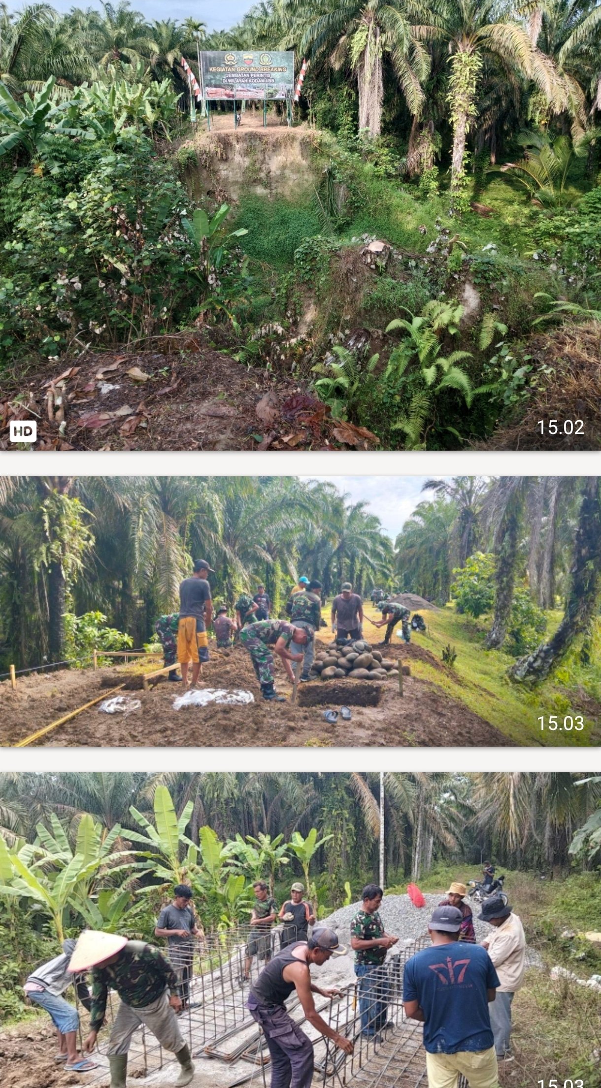Kodim 0203/Langkat Rampungkan Jembatan Gantung 40 Meter di Kelurahan Bela Rakyat, Akses Warga ke Pasar Kini Terbuka