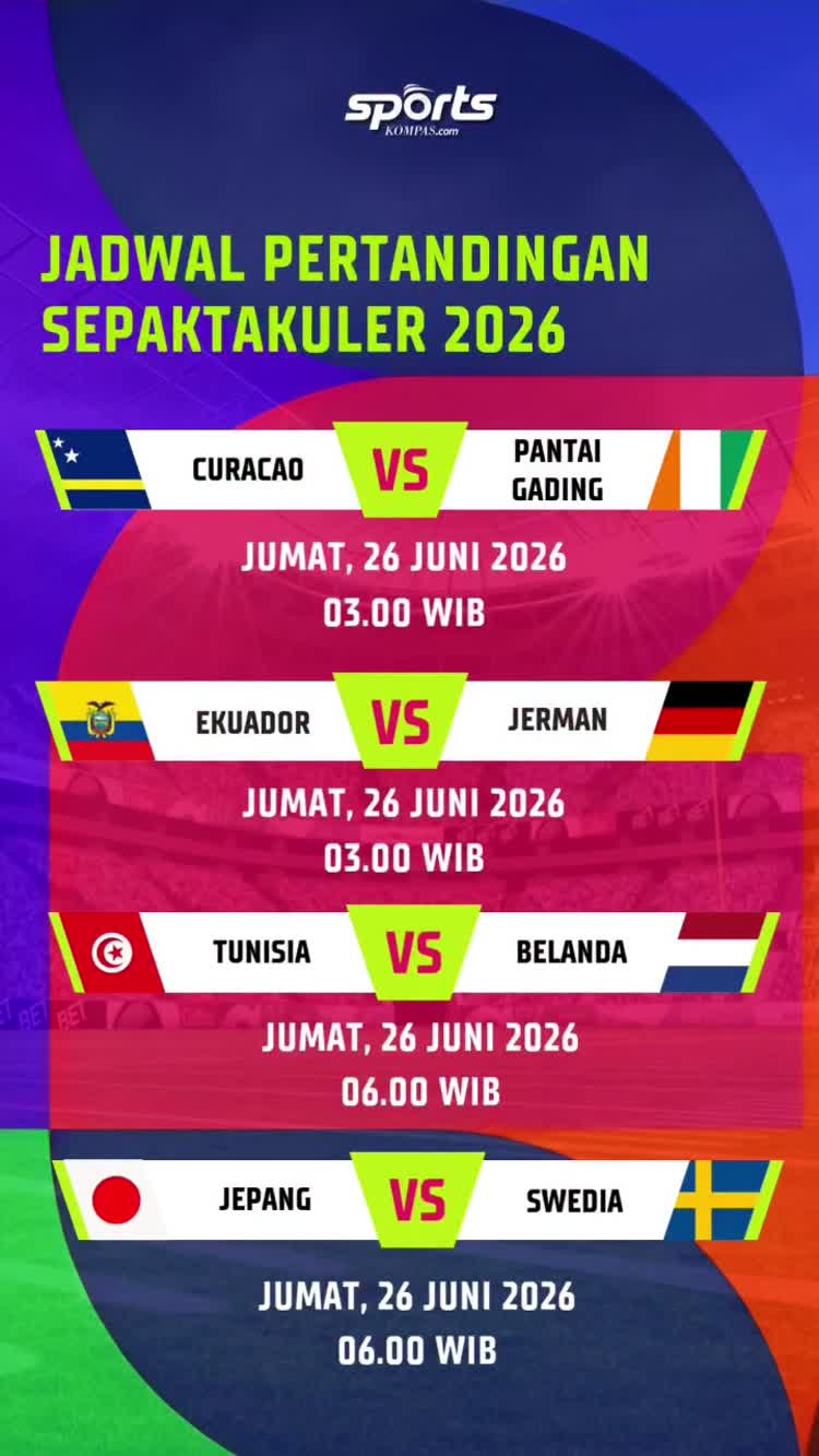 Jadwal Piala Dunia 2026 26-27 Juni: 48 Tim Bertanding, Ini Daftar Laga Fase Grup yang Wajib Ditonton