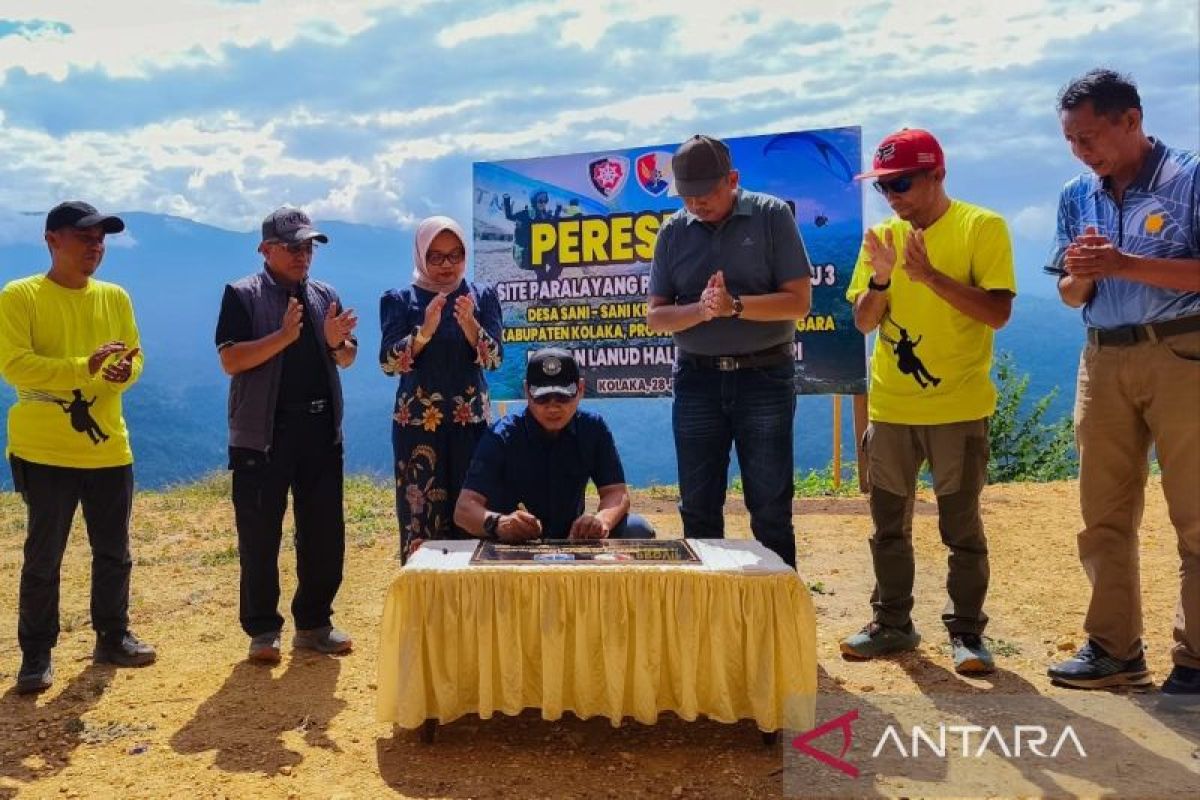 Lanud Haluoleo Resmikan Lokasi Paralayang di Puncak Indah Kapuh Kolaka, Target Lahirkan Atlet Nasional