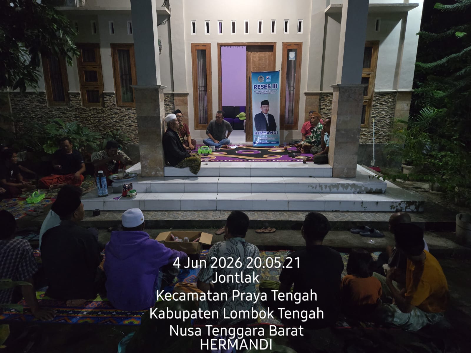 Anggota DPRD Lombok Tengah Hermandi Serap Aspirasi Warga Jontlak, Rabat Jalan dan Mesin Air Jadi Prioritas