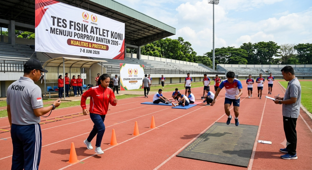 KONI Cilegon Gelar Tes Fisik Massal untuk 630 Atlet Jelang PORPROV VII Banten 2026