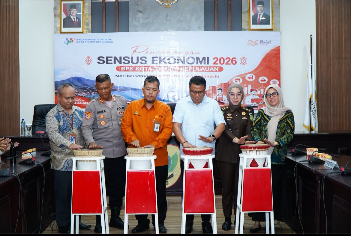 Pemkot Tidore Canangkan Sensus Ekonomi 2026, Sekda Ismail Dukomalamo: Data Akurat Jadi Fondasi Pembangunan Daerah