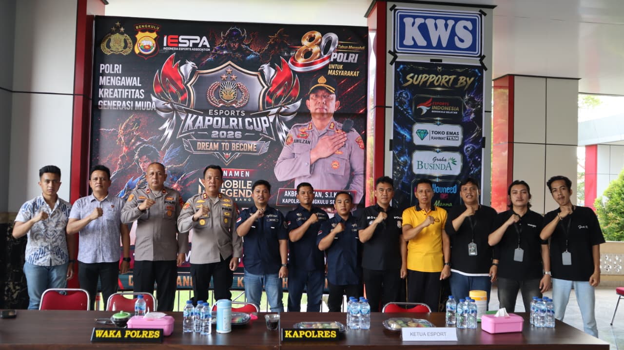 Polres Bengkulu Selatan Gelar Turnamen Mobile Legends Sambut HUT Bhayangkara ke-80, 21 Tim Bertanding