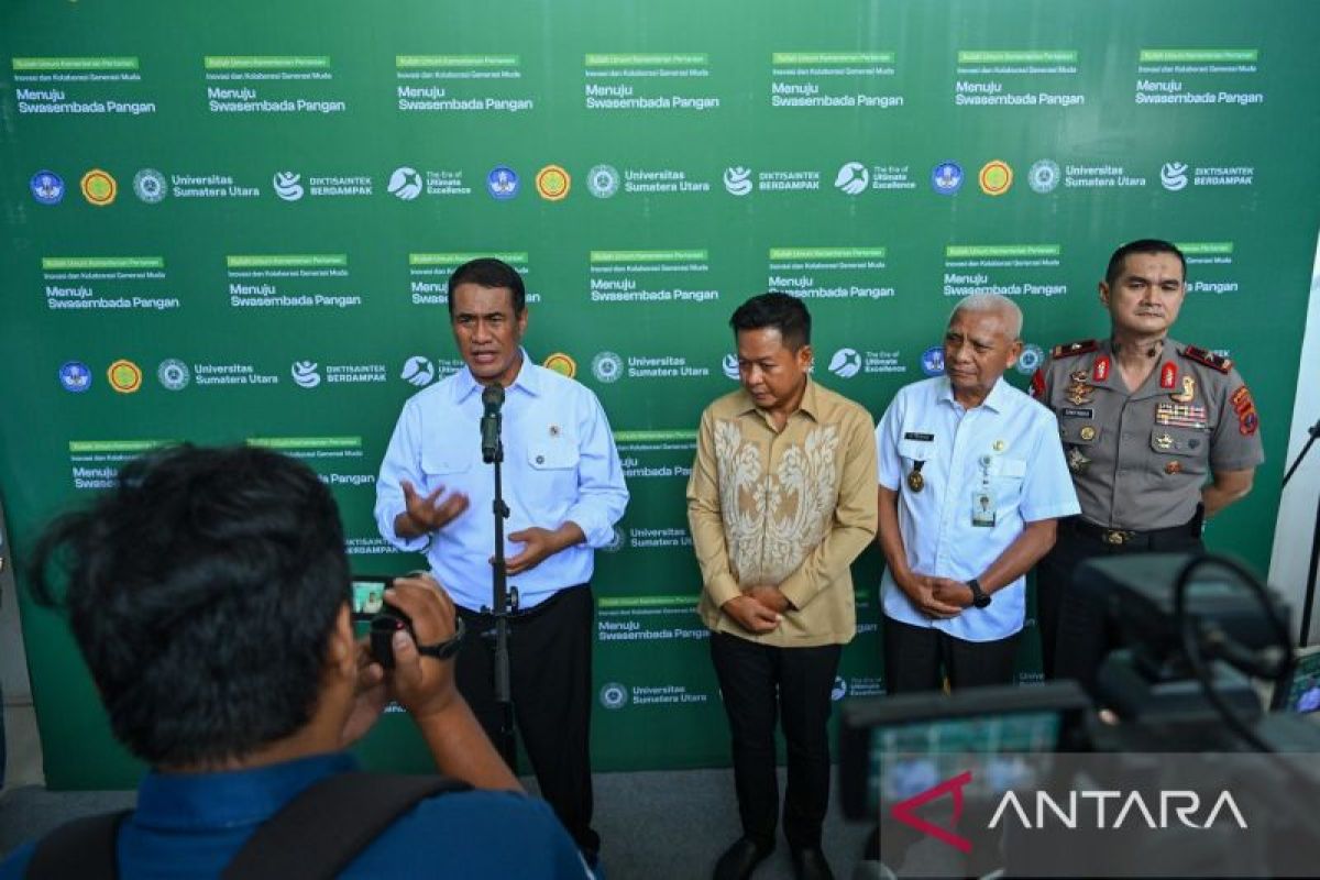 Mentan Ajak Mahasiswa USU Kawal Swasembada Pangan, Sumut Sumbang 2,75 Juta Ton Gabah Kering Giling