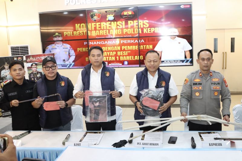 Polresta Barelang Tangkap Pencuri Kabel Jembatan Barelang, Empat Kali Beraksi dan Rugikan Negara Rp 400 Juta