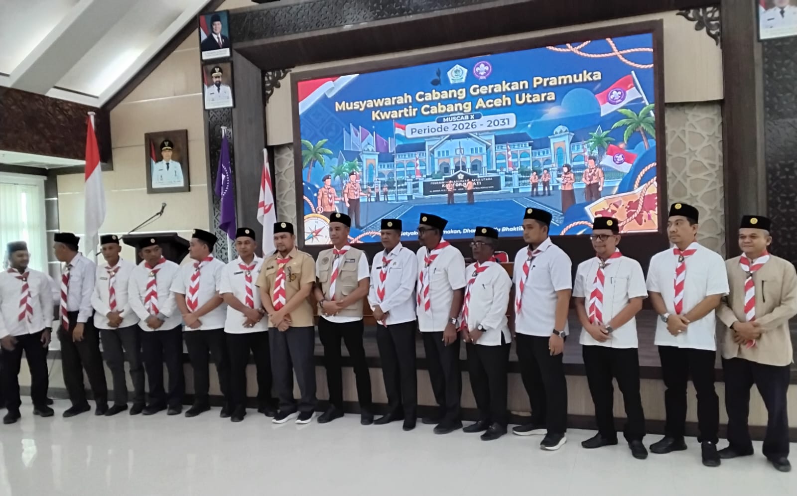 Wakil Bupati Aceh Utara Tarmizi Panyang Terpilih Aklamasi Pimpin Kwarcab Pramuka Periode 2026–2031