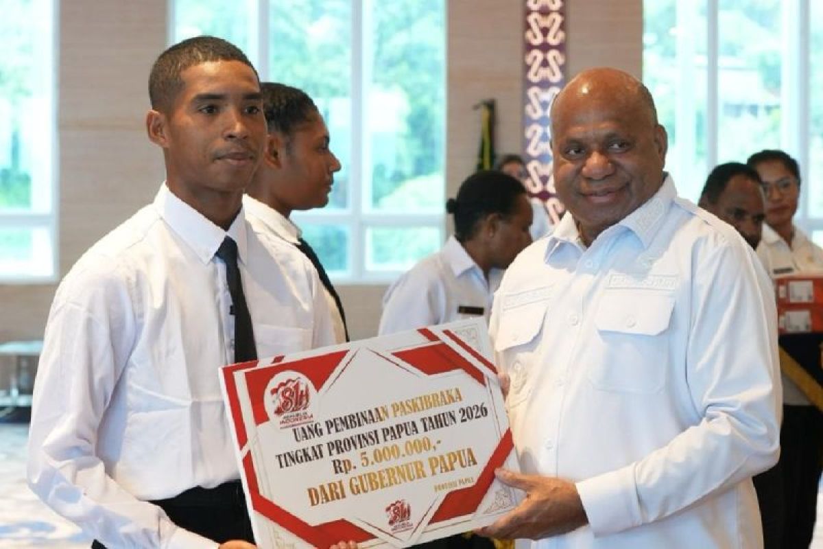 Gubernur Papua Mathius Fakhiri Tutup Pendidikan Paskibraka 2026, Tekankan Lahirkan Pemimpin Tangguh dari Generasi Muda