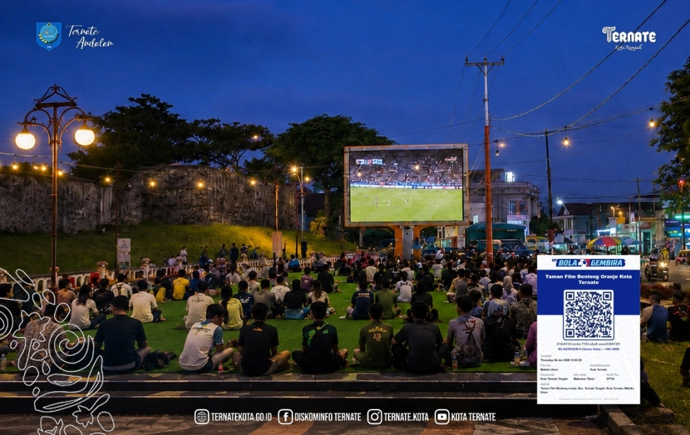 Pemkot Ternate Siapkan Nobar Piala Dunia 2026 di Benteng Oranje, Kawasan Cagar Budaya Disulap Jadi Kampung Piala Dunia