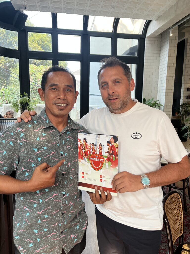 Pogba Bontang FC Jajaki Kerjasama dengan Ajax Academy Usai Temui Legenda Newcastle Michael Chopra di Jakarta
