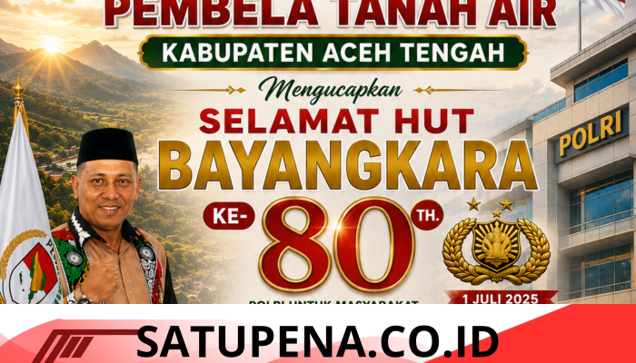 Keluarga Besar PETA Aceh Tengah Ucapkan Selamat Hari Bhayangkara ke-80, Siap Bersinergi Jaga Kamtibmas