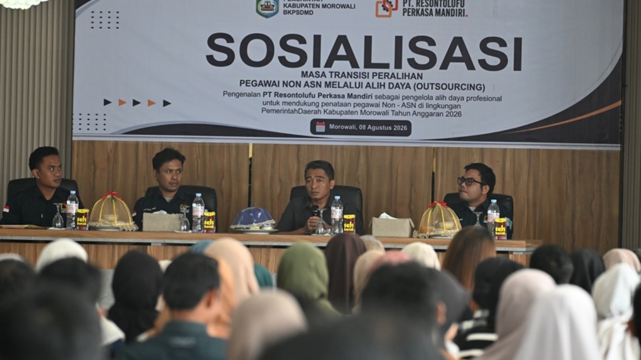 349 Tenaga Non ASN Morowali Dialihkan ke Skema Outsourcing, BKPSDM Pastikan Gaji Tetap dan THR Cair