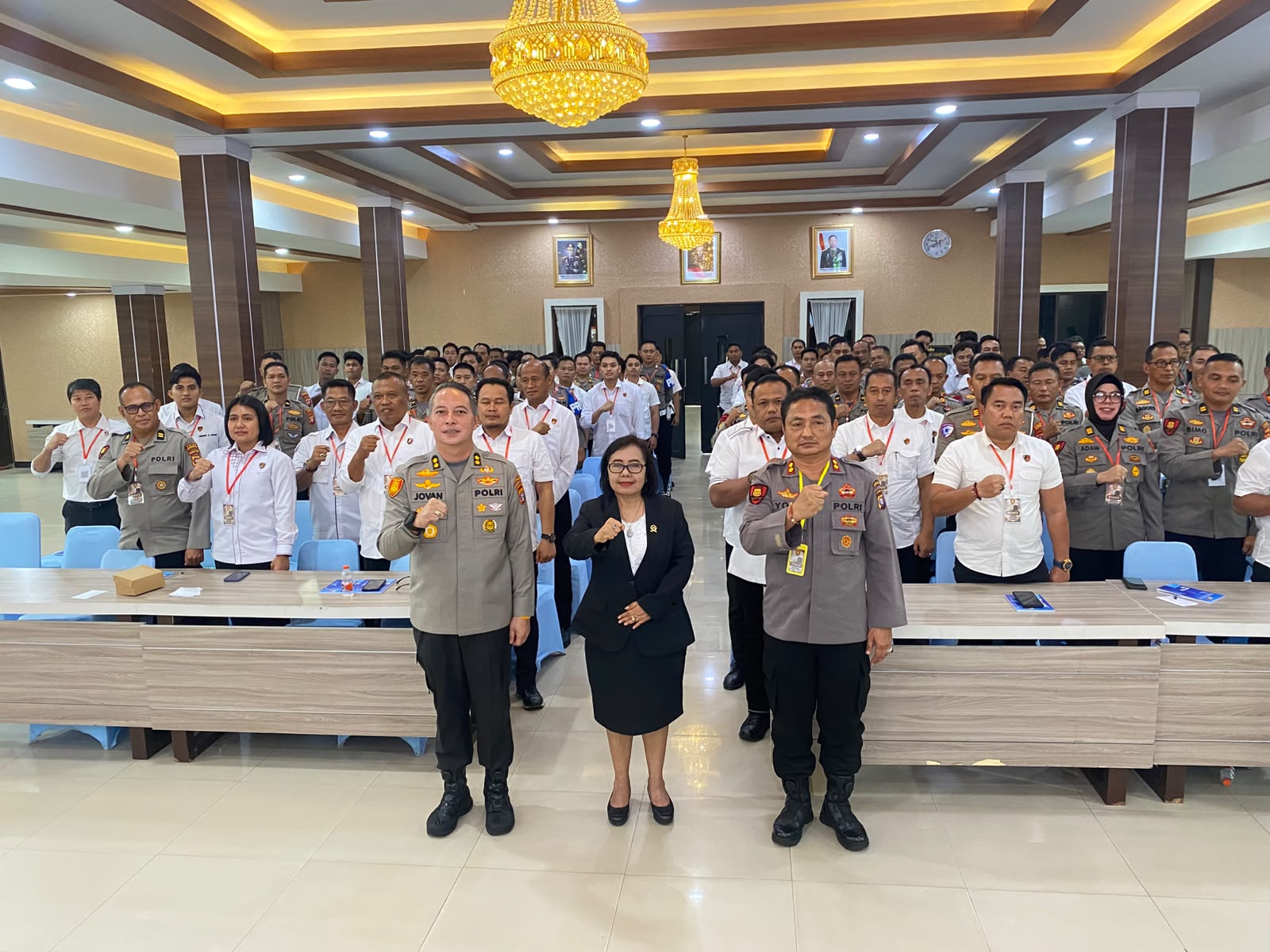 Polresta Palangka Raya Ikuti Rakernis Hukum di Polda Kalteng, Bahas Transformasi Hukum Pidana Nasional