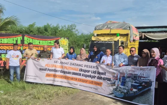 BPDP dan Aspekpir Lepas Ekspor Perdana 28 Ton Lidi Sawit dari Belawan ke Tiongkok, Libatkan 2.800 Petani Tiga Provinsi