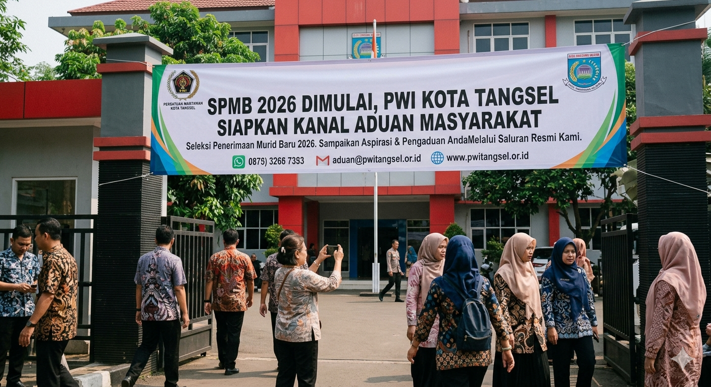 PWI Kota Tangsel Buka Posko Pengaduan SPMB 2026, Warga Bisa Lapor Dugaan Kecurangan Zonasi hingga Titip Menitip