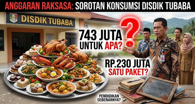 Anggaran Konsumsi Rapat Disdik Tulang Bawang Barat Capai Rp743 Juta, 14 Paket Pengadaan Langsung Dipersoalkan