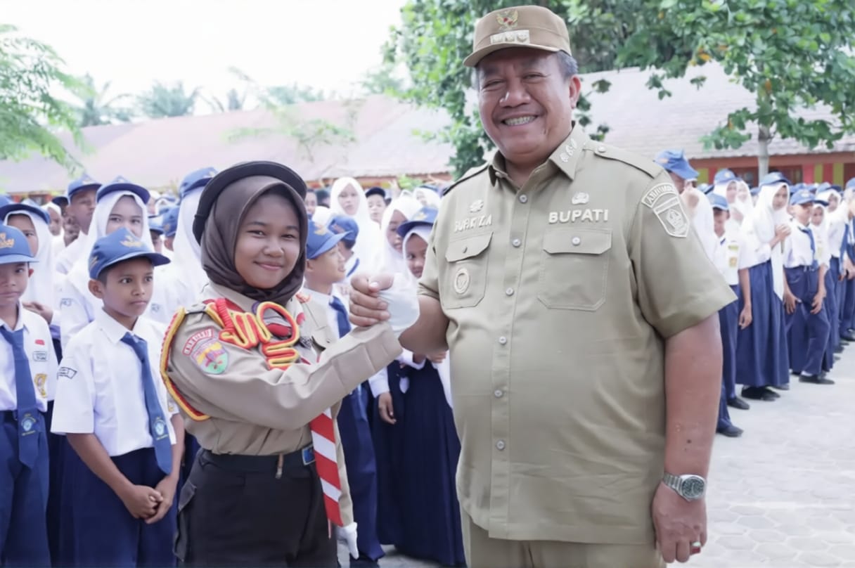 Tiga Pejabat Pemkab Asahan Jadi Pembina Upacara di SMP Berbeda, Ini Pesan untuk Murid Baru