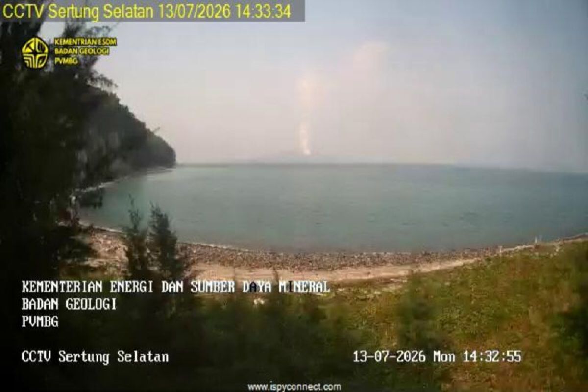PVMBG Catat 19 Erupsi Gunung Anak Krakatau Sepanjang Juni-Juli 2026, Status Siaga Belum Diturunkan