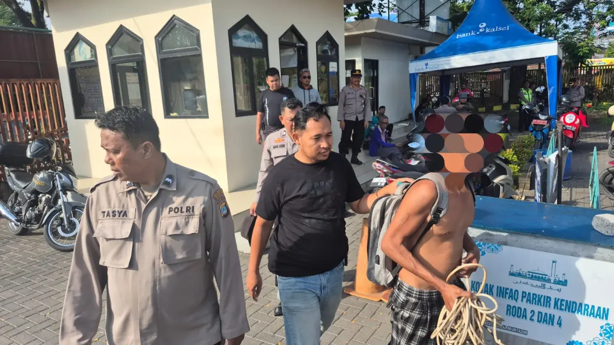 Pengurus Masjid Raya Sabilal Muhtadin Banjarmasin Bekuk Maling Kabel, Pelaku Warga Banjarmasin Tengah Diamankan