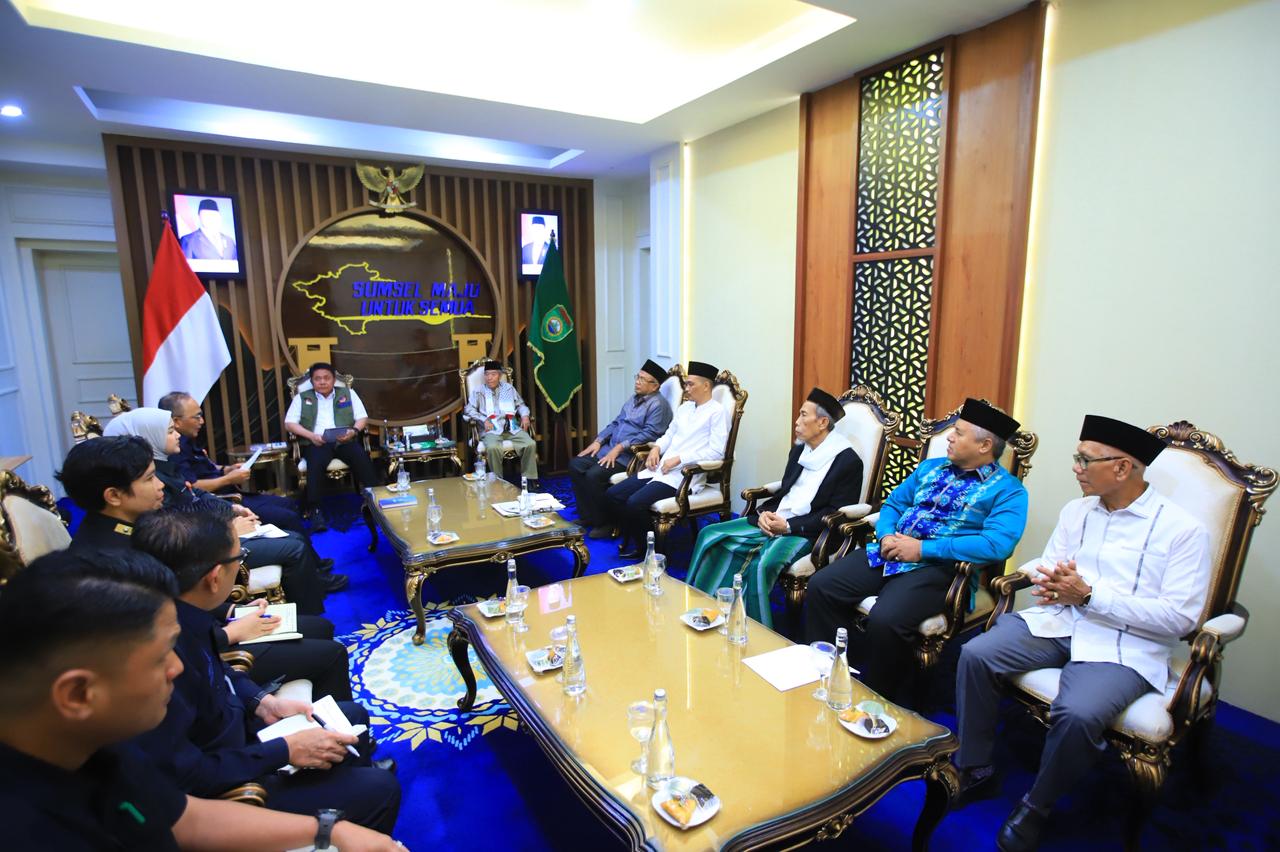 Gubernur Sumsel Herman Deru Terima Audiensi MUI Sumsel, Bahas Persiapan Musda 2026 yang Digelar Agustus