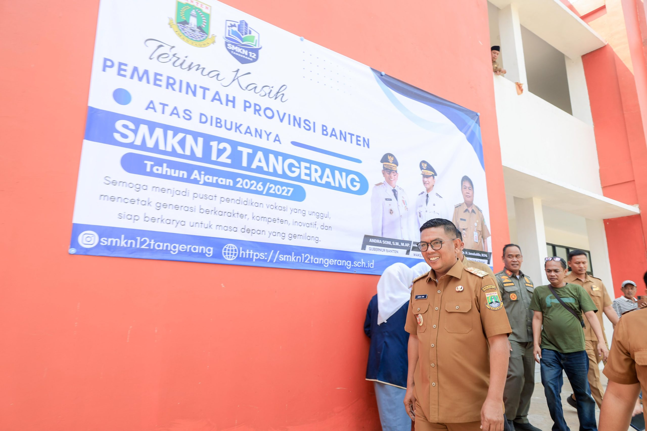 Andra Soni Tinjau MPLS di SMKN 12 Kota Tangerang, Sekolah Baru Ini Baru Tampung 144 Siswa
