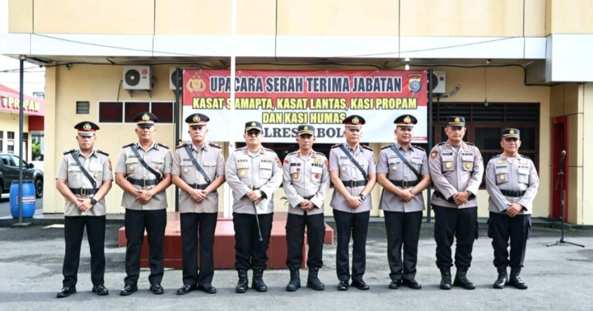 Mutasi di Polres Sibolga: Empat Pejabat Utama Berganti, Kapolres Eddy Inganta Pimpin Sertijab