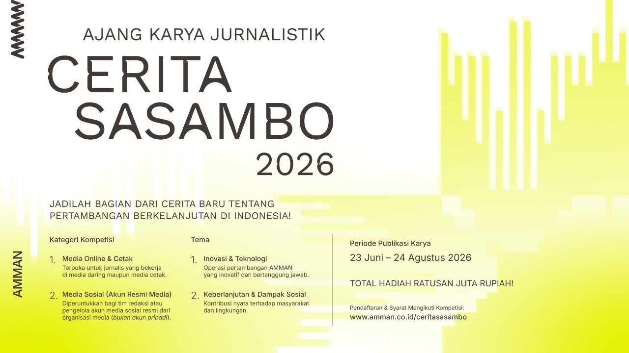 Anugerah Jurnalistik ‘Cerita Sasambo’ 2026 Dibuka, AMMAN Sediakan Hadiah Ratusan Juta Rupiah bagi Jurnalis NTB