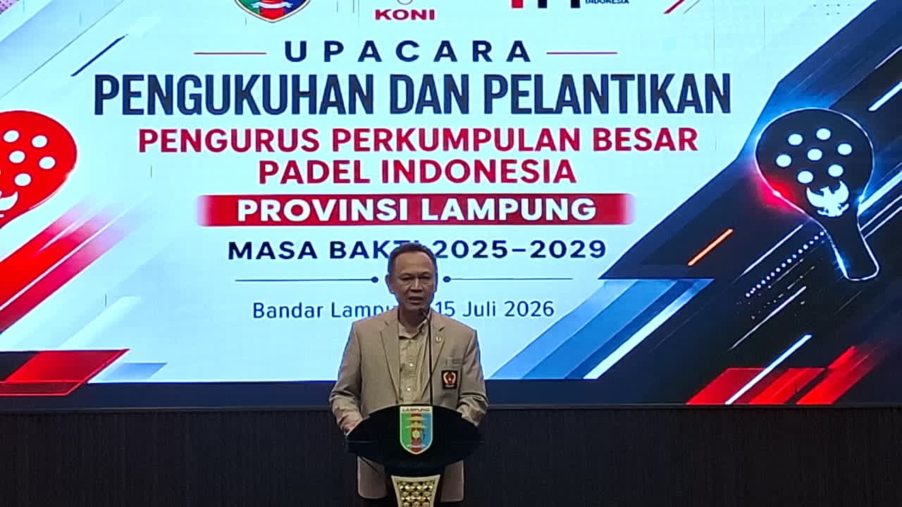 KONI Lampung Targetkan Emas PON 2028 dari Cabor Padel, Dorong Pembinaan Atlet Berkelanjutan