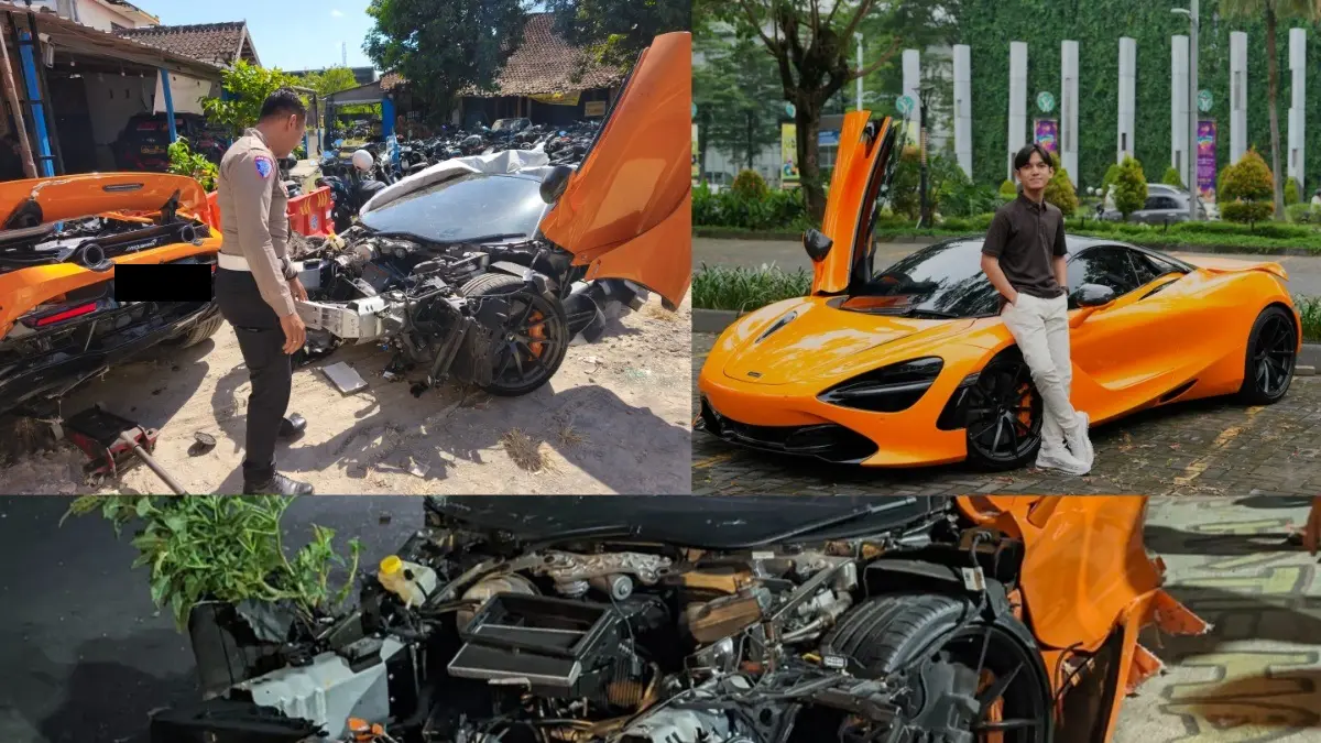 Supercar McLaren 720S Milik Youtuber Andra ST Kecelakaan Tunggal di Sukoharjo, Harga Capai Rp 11 Miliar