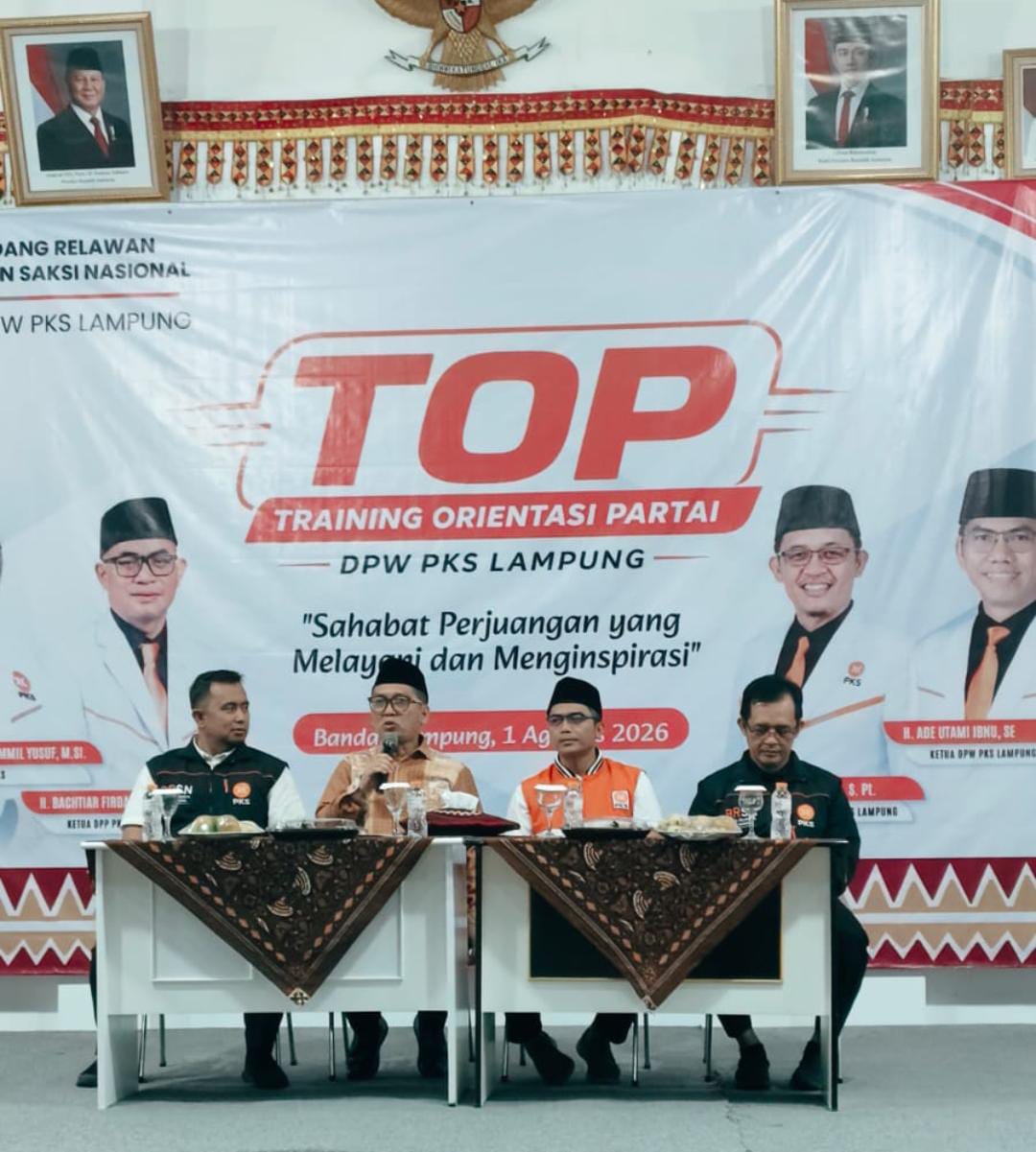 PKS Lampung Targetkan 56.000 Relawan Sahabat PKS, 100 Peserta Ikuti Training Orientasi Perdana di Bandar Lampung