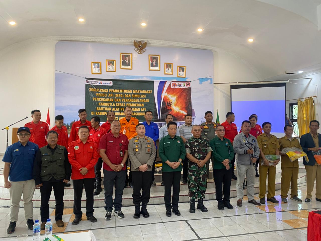 Peringati Hari Bumi, INALUM dan Pemkab Humbang Hasundutan Bentuk 5 Kelompok Masyarakat Peduli Api untuk Cegah Karhutla