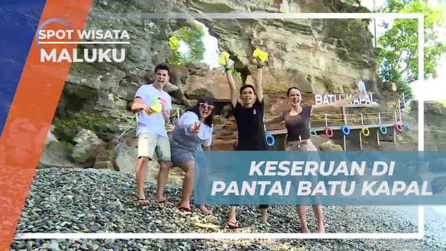 Pantai Batu Kapal di Maluku Jadi Lokasi Syuting Acara TV Trans TV, Kru dan Bintang Tamu Tak Berani Berenang